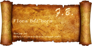 Flora Bíbora névjegykártya